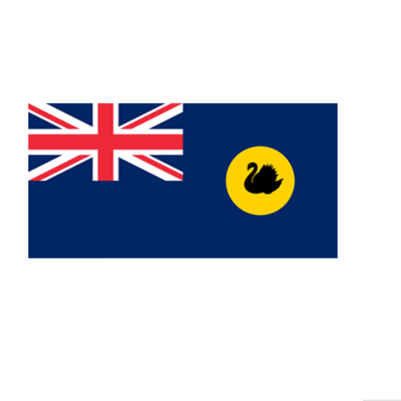 This State Flag is perfect for flying next to your Australian flag any time of the year. Officially adopted in Western Australia in 1953, this flag is based on the defaced British Blue ensign with the state badge located in the fly. The WA state badge has been a black swan or Maali on a gold disk since 1876, named because of the abundance of the species in and around Perth. 150cm x 90cm 100% 68D Polyester www.moralepatches.com.au