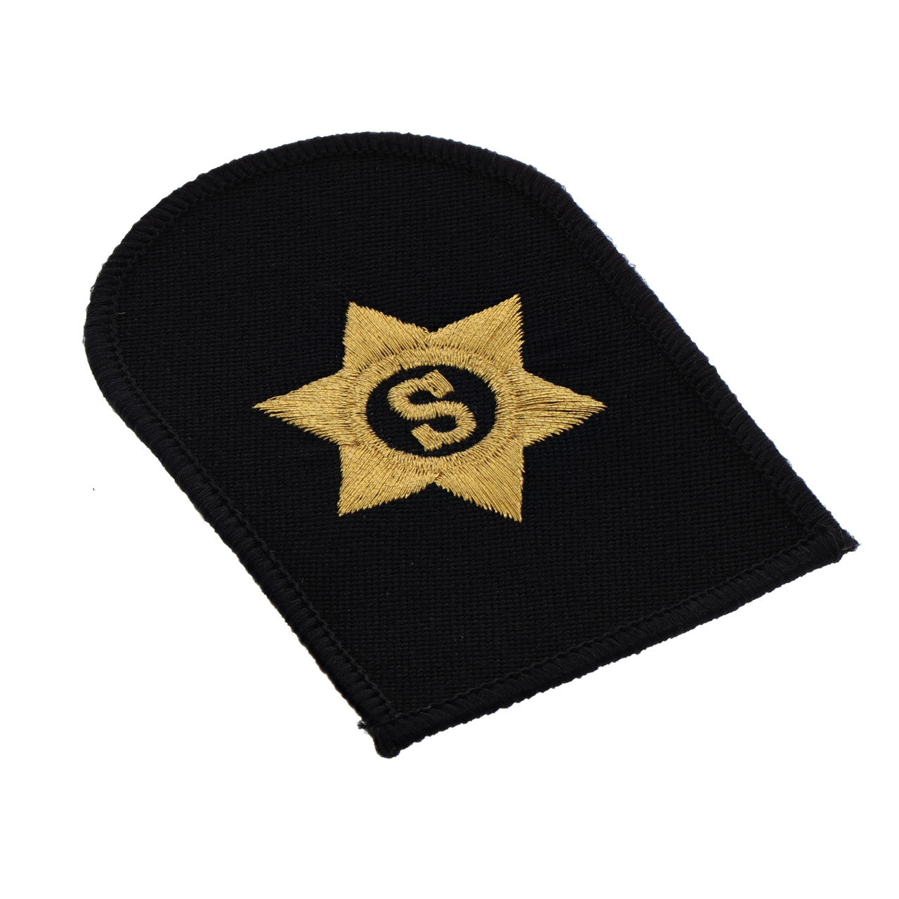 Perfectly sized, this Stores Badge has embroidered details ready for wear Specifications: Material: Embroidered details Colour: Black, gold Size: Standard