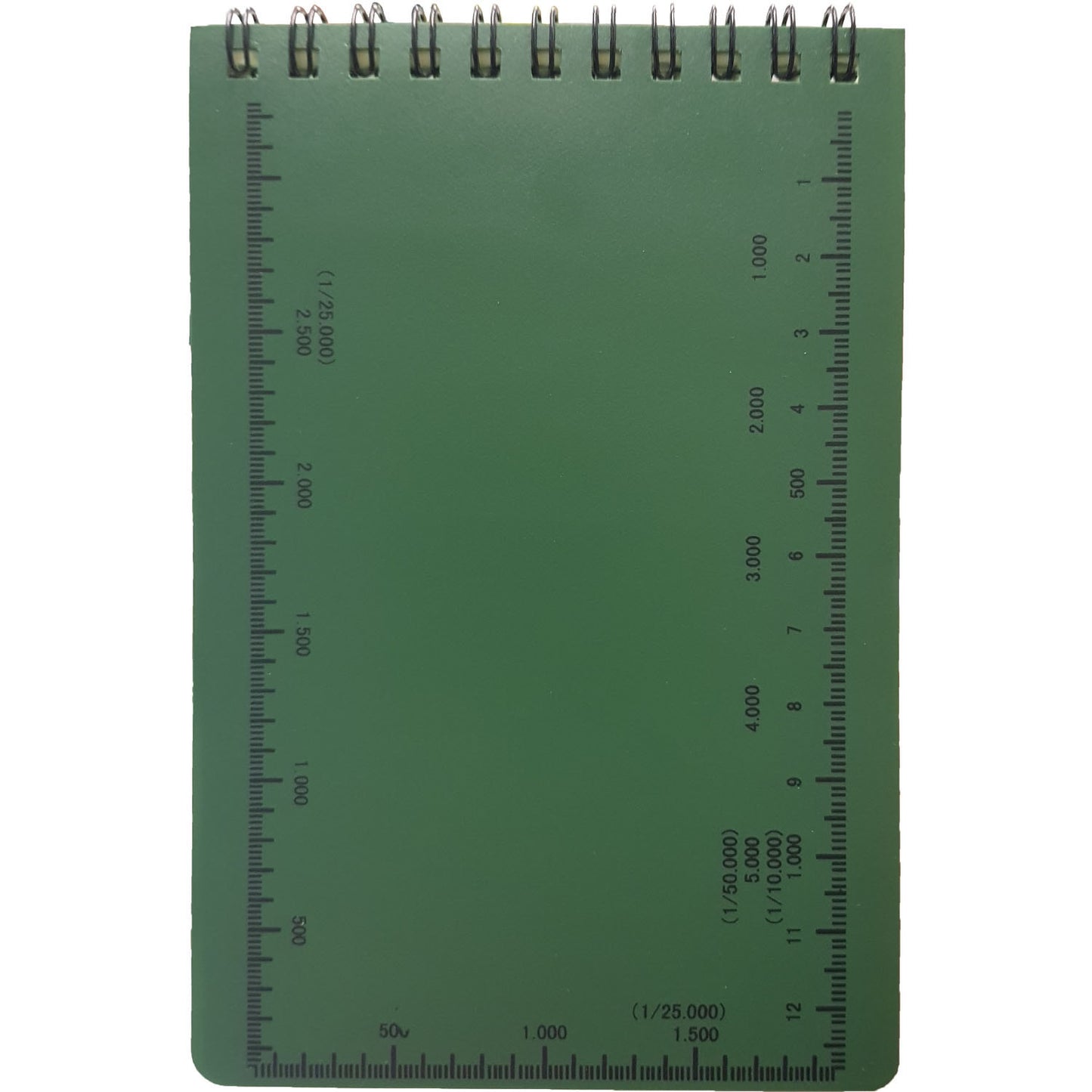 Double sided usage of paper Approximately 50 pages Can be used as graph paper Back cover is an emergency ruler with scale