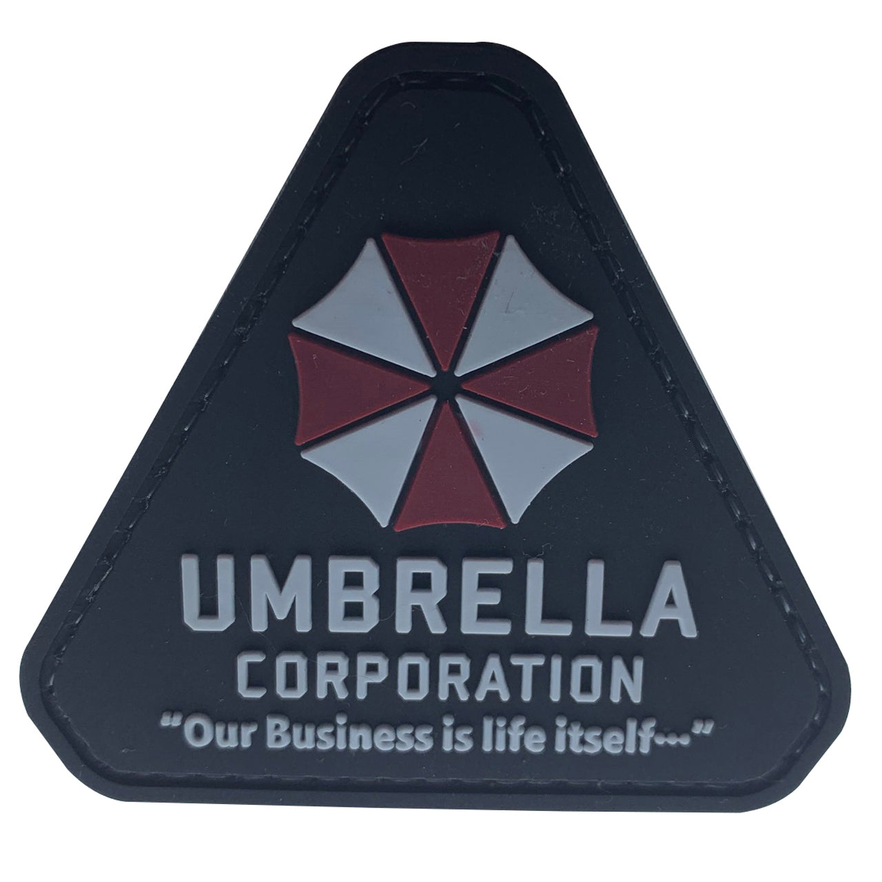Umbrella Corporation PVC Patch, Velcro backed Badge. Great for attaching to your field gear, jackets, shirts, pants, jeans, hats or even create your own patch board. Size: 7.2x6.5cm VELCRO BACKED