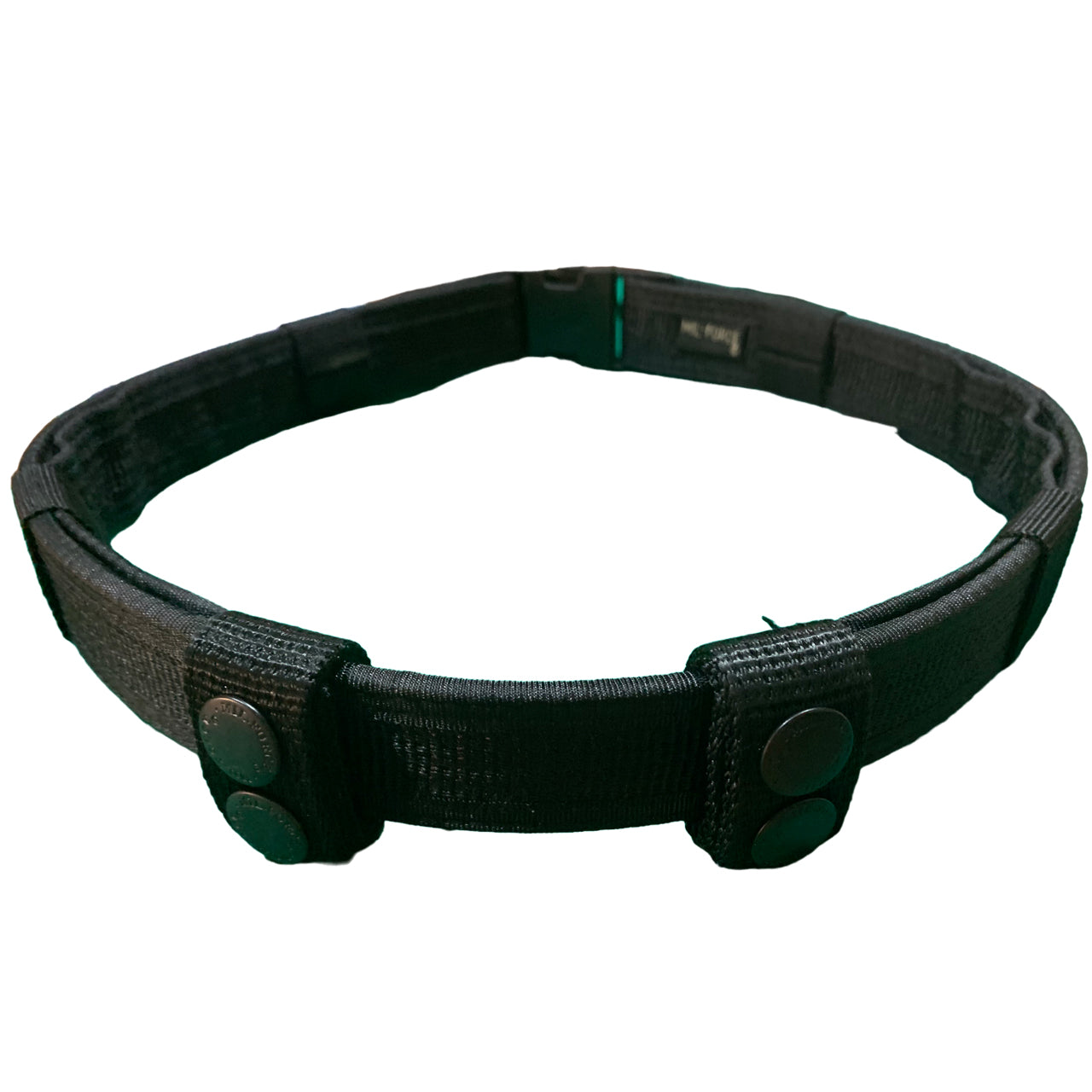 25mm Modern Tactical / Security belt, with 2 belt keepers / pouch fixers. Heavy duty construction preventing rolling or saging from heavy loads. Colour: Black Size: 25mm wide with Adjustable length www.moralepatches.com.au