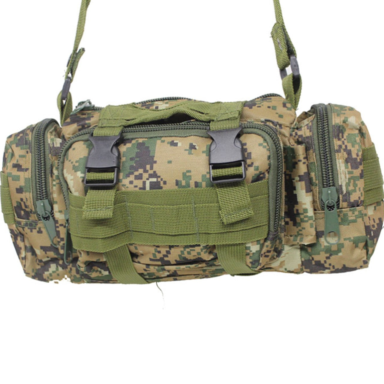 Multi-purpose bum bag Side and front pockets MOLLE fitting Top compression strap/handle Main Compartment Heavy duty 900D fabric 5LT capacity www.moralepatches.com.au