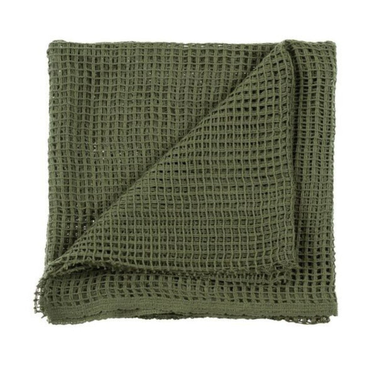 Scrim Net Olive Green Cotton 120cm x 50cm