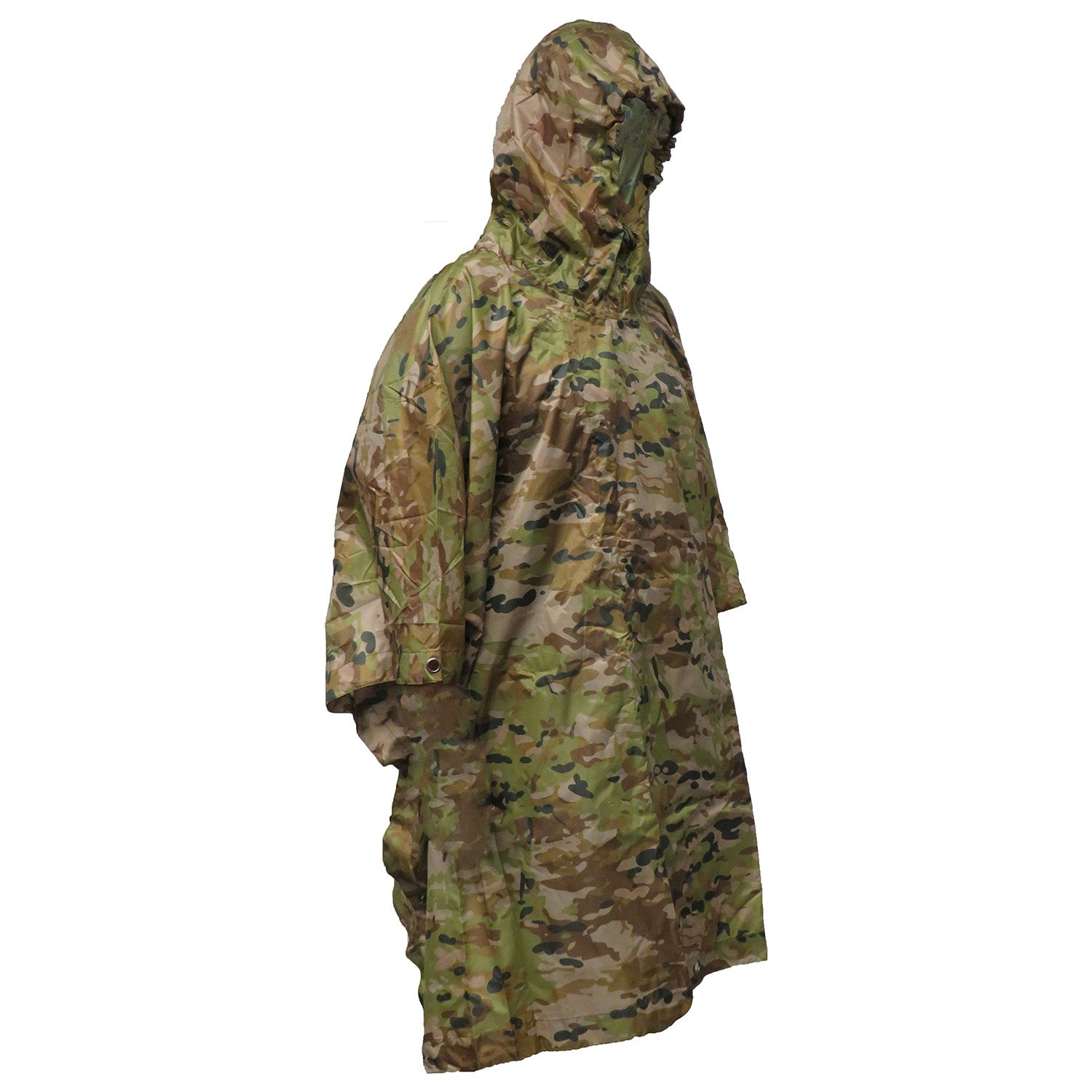 Transform your outdoor experience with the TAS Poncho—a dual-purpose essential that does double duty when you need it most. Wear it as a reliable rain shield to stay dry during unpredictable weather, then quickly convert it into an emergency shelter by utilizing the strategically placed brass press studs and eyelets. www.moralepatches.com.au