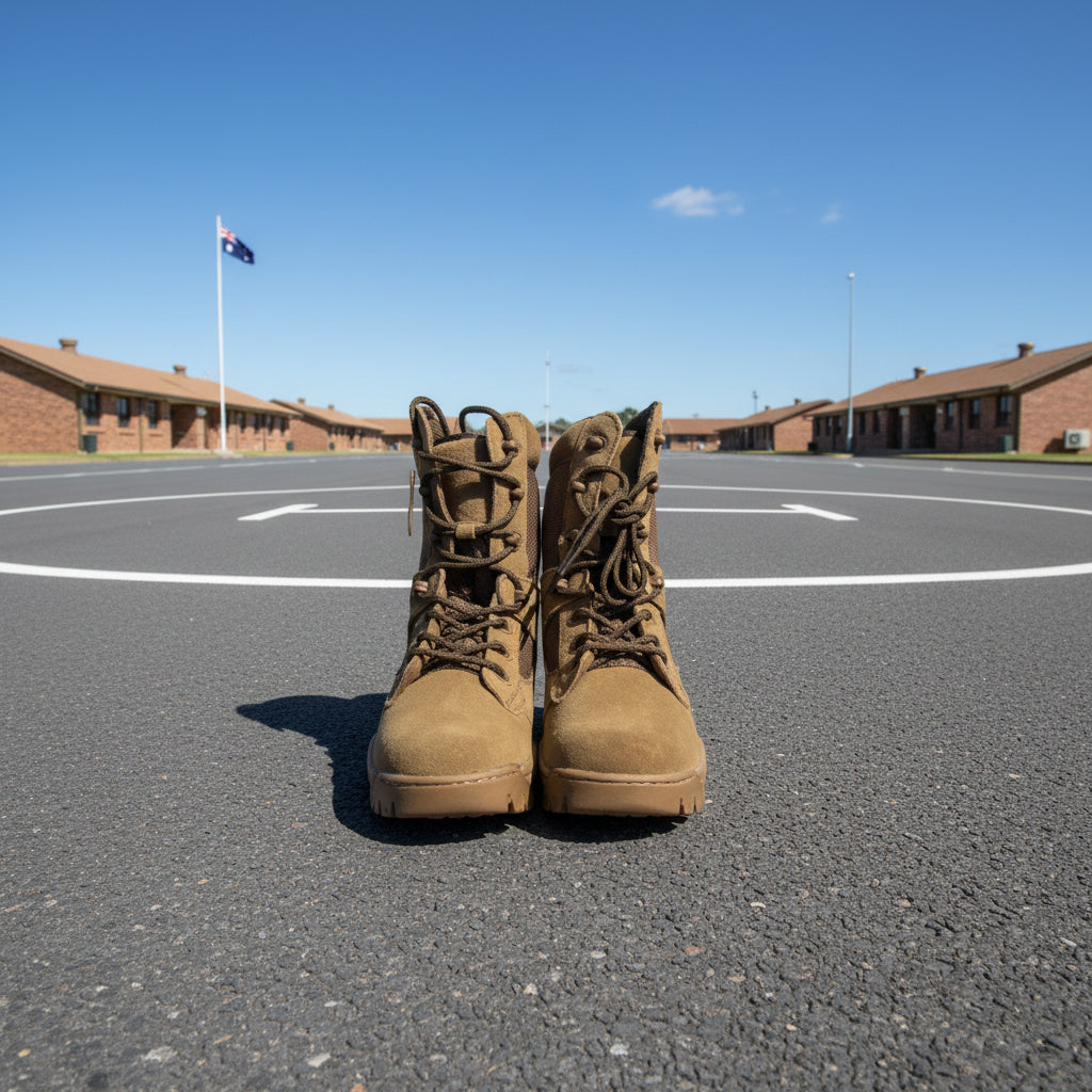 Discover the next generation of tactical footwear with the Army Cadet Tactical Kangaroo Boot. This metal-free design makes it perfect for scouts, army cadets, metal detector operators, and enthusiasts of paintball or gel blaster activities. www.moralepatches.com.au