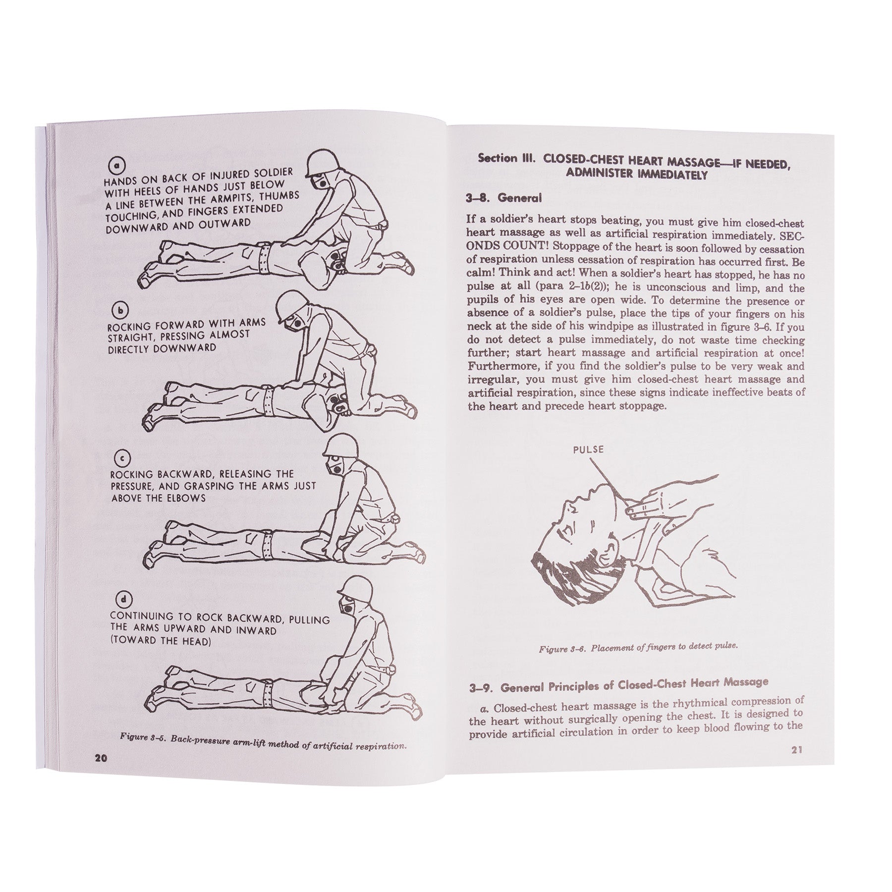 Delve into the depths of military expertise with this First Aid for Soldiers FM21 Manual. This military field manual consists of over 150 pages with detailed illustrations that offer insights into a wide array of topics. www.moralepatches.com.au