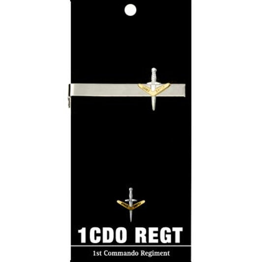 Add a touch of elegance to your look with the 1st Commando Regiment (1 CDO REGT) 20mm enamel tie bar! Crafted with gold-plated material, this gorgeous tie bar is perfect for any work or formal occasion. www.moralepatches.com.au