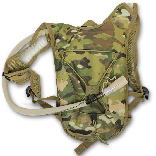 Defence Q Store 1LT Hydration Pack is ideal for those who like their activities non-stop.  This hydration pack is a lightweight pack with a water bladder to keep you hydrated on the go. Comes in 3 different colours. www.moralepatches.com.au