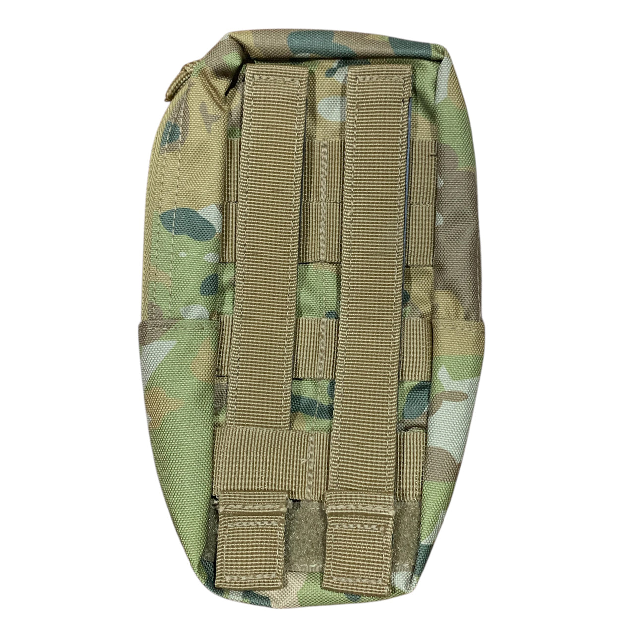 Designed for ultimate versatility, this pouch offers instant accessibility whether attached to your patrol order, assault pack, or large pack. Perfectly sized to accommodate a 1 Litre flask, it's equally adept at storing essential gear like spare rations, shaving supplies, batteries, marker panels, head torches, compact medical kits, or toggle ropes. The 1LT Single Flask Pouch AMCU is your go-to solution for organized tactical storage. www.moralepatches.com.au