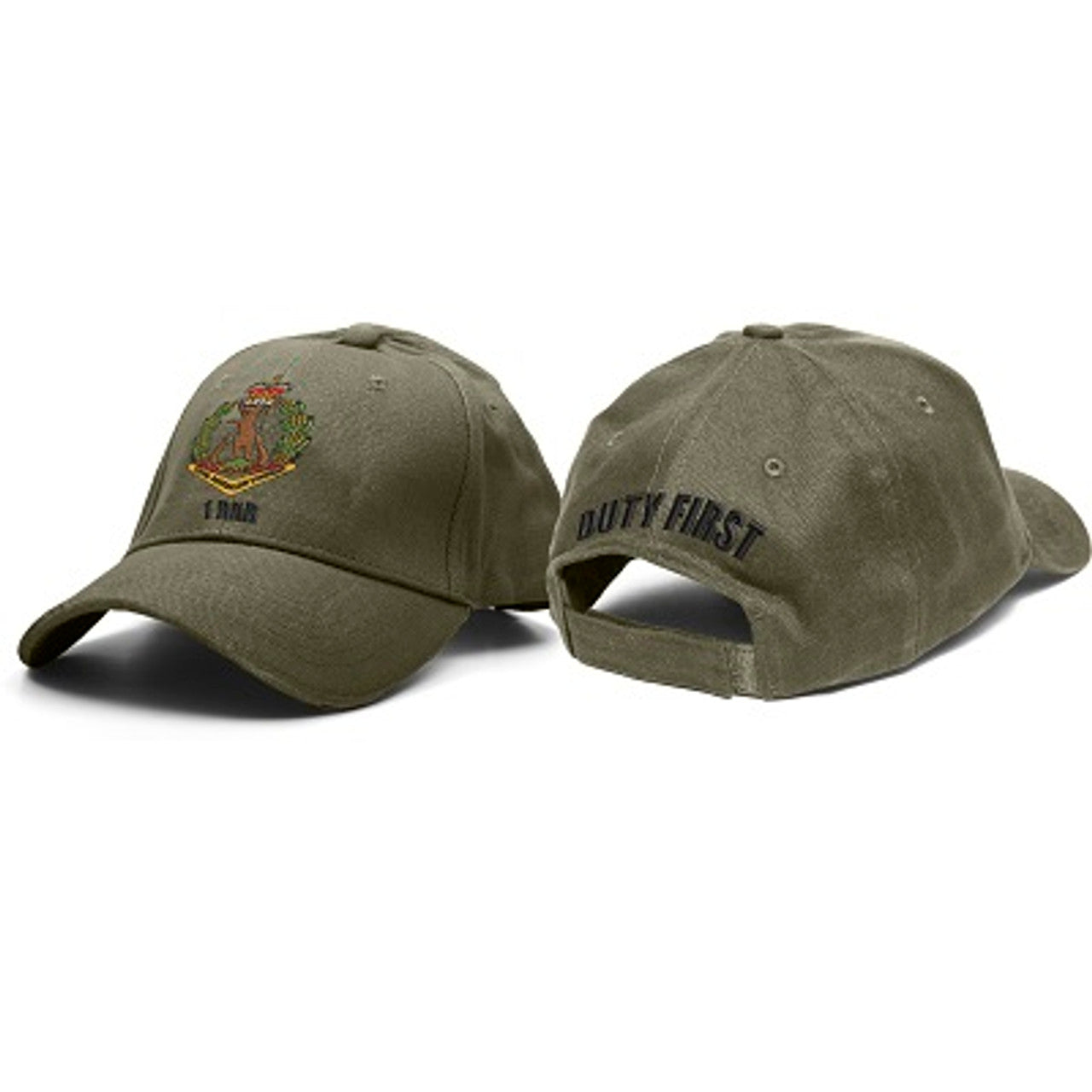 1 RAR Crest Khaki Cap – Morale Patches Australia
