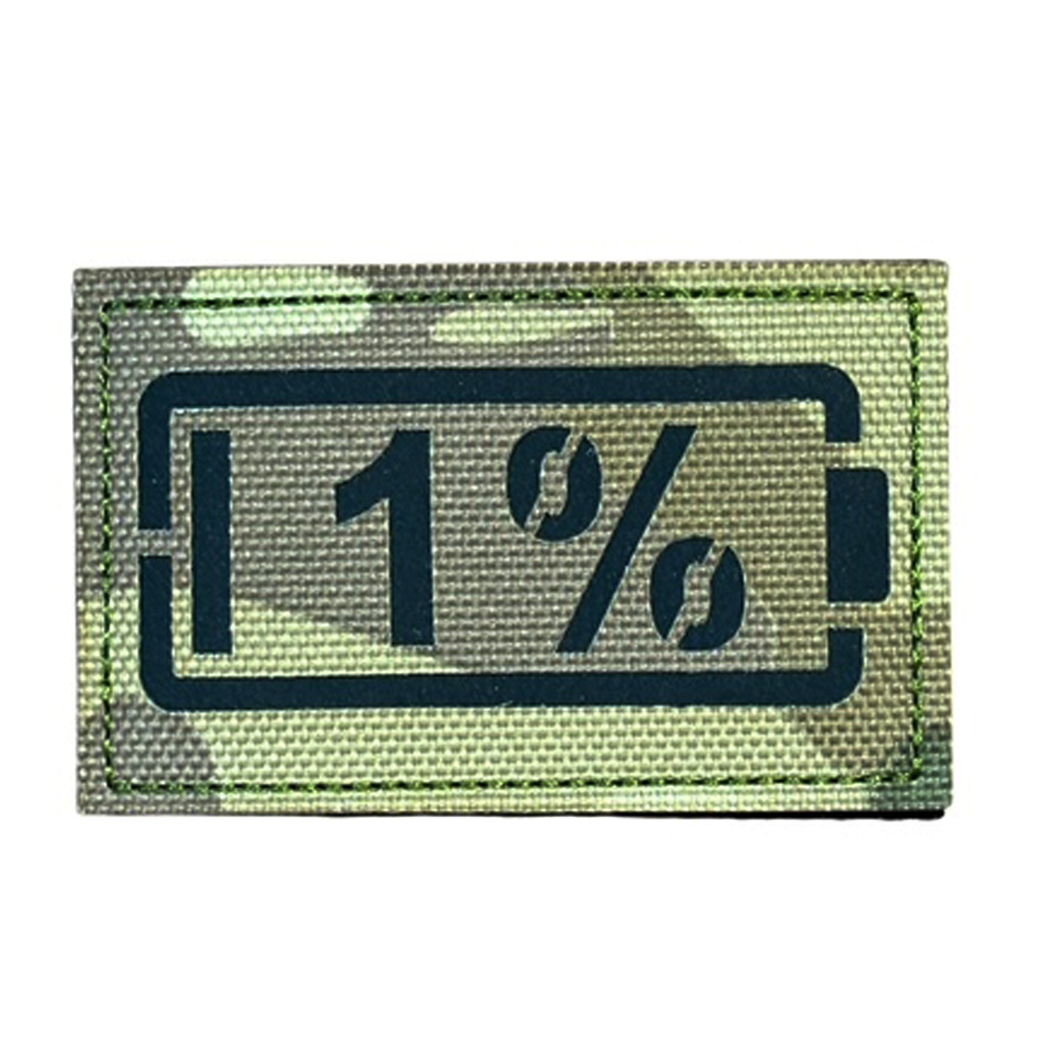 Make a bold statement with the 1% Battery Laser Cut Multicam Patch. This striking 8x5cm patch features laser-cut precision detailing that demands attention. Backed with both hook and loop fasteners, it's ready to attach to tactical gear, backpacks, or uniforms instantly. www.moralepatches.com.au