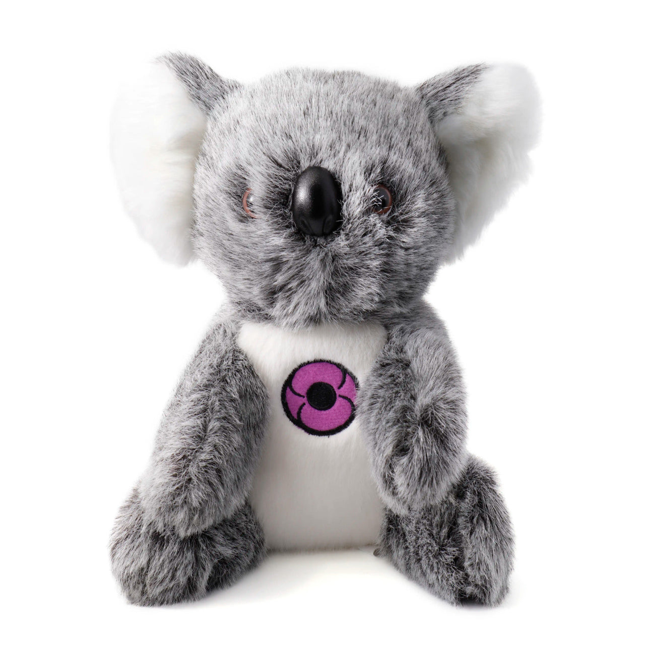 The Blinky Purple Poppy Koala Bear is the perfect companion for your little one. This adorable plush toy not only adds charm to any toy collection but also provides comfort and warmth to children. www.moralepatches.com.au