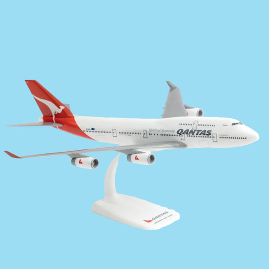 Relive Qantas's iconic heritage with this nostalgic 1/250 scale B747-400 from PPC, featuring the airline's classic vintage livery. This beautifully crafted collectible celebrates the legendary "Queen of the Skies" in the colours that defined an era of international aviation prestige, rendered with authentic period detail. www.moralepatches.com.au