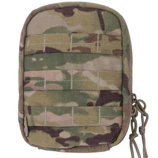 Rothco's MOLLE Tactical Trauma & First Aid Kit Pouch features one inside pocket with elastic bands that will allow you to store your first aid supplies with ease and security.  www.moralepatches.com.au