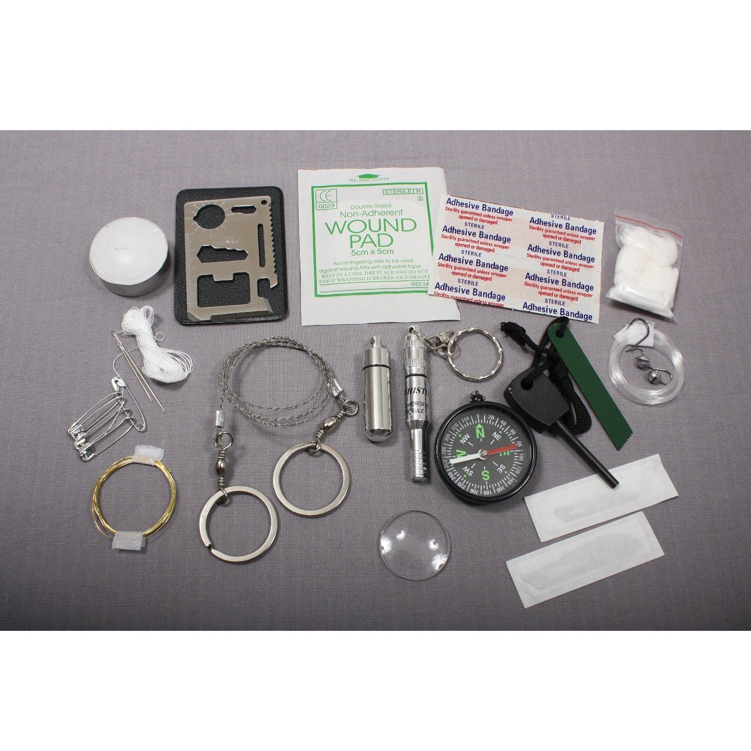 Rothco’s Pocket Size Survival Kit is an essential companion for any outdoor adventure or emergency situation, packed with crucial tools in a compact and portable tin. The kit includes everything you need to handle a wide range of survival tasks, from starting a fire with the magnesium fire starter to navigating with the built-in compass. www.moralepatches.com.au