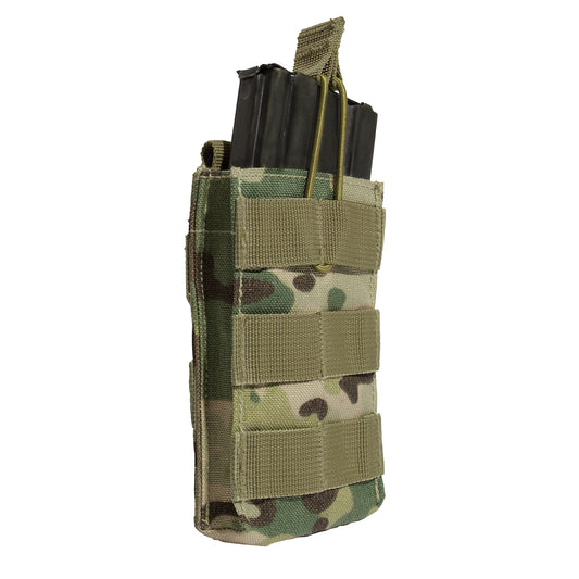 Three MOLLE loops on the front of the plate carrier mag pouch enable additional attachments. The open top design and elastic pull tabs on the AK mag pouch enable rapid access to your magazine. The tactical pouch is made with durable materials for years of use in the field. www.moralepatches.com.au