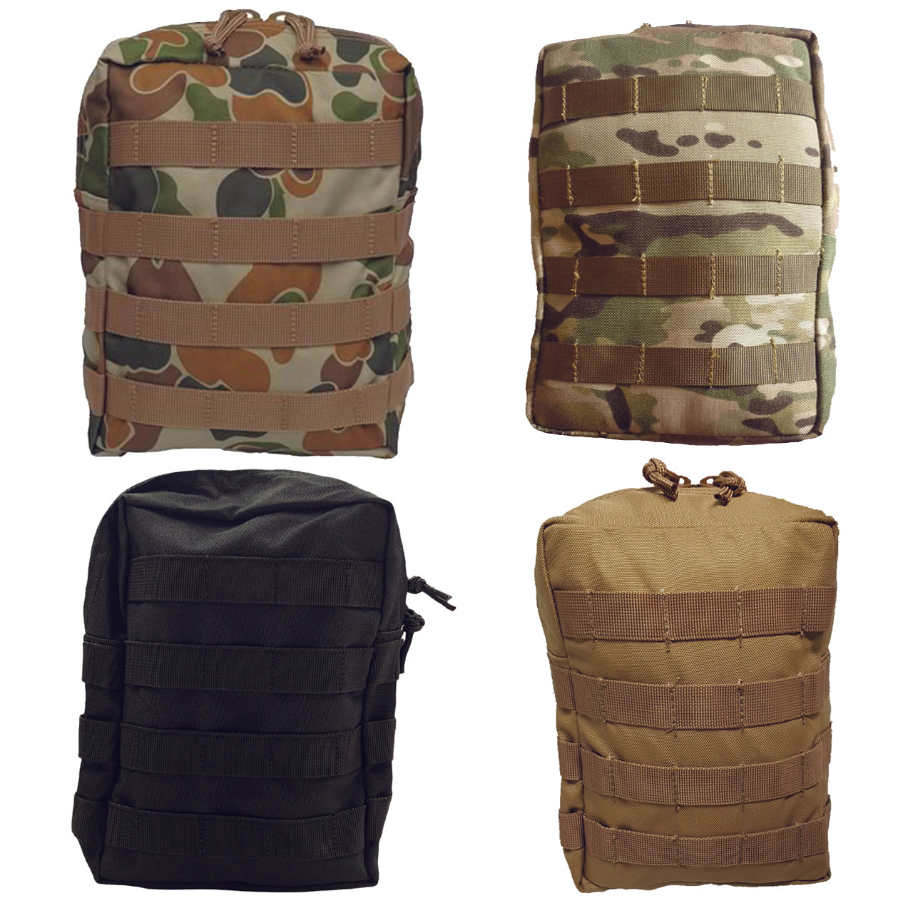 This rugged pouch can handle any challenge with 2LT SA canteen capacity and MOLLE capability. Press studs crafted from corrosion-resistant copper, plus drain holes in the base, make it an ideal companion for military, cadet, and outdoor activities. Its dimensions of 25x17x11cm give you ample storage! www.moralepatches.com.au