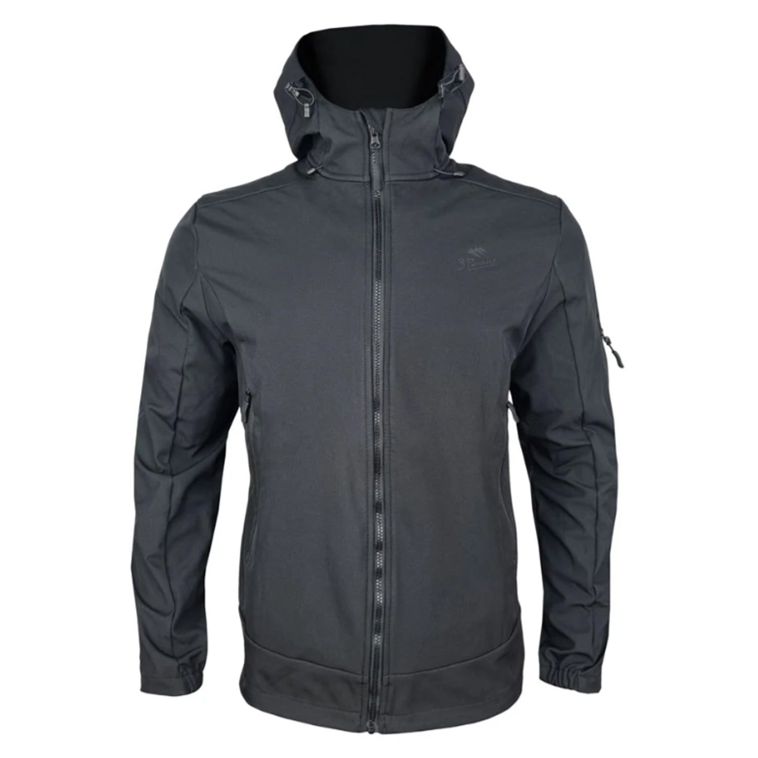 3 Peaks Hiking Core Shell Jacket Black – Morale Patches Australia