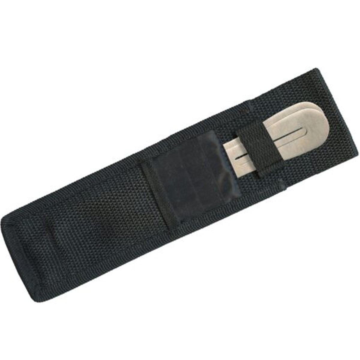 Includes three 10″ overall throwing knives with sharpened tip. One-piece 2Cr13 stainless construction with drilled hole and slot design. Embroidered black nylon belt sheath holds all. www.moralepatches.com.au