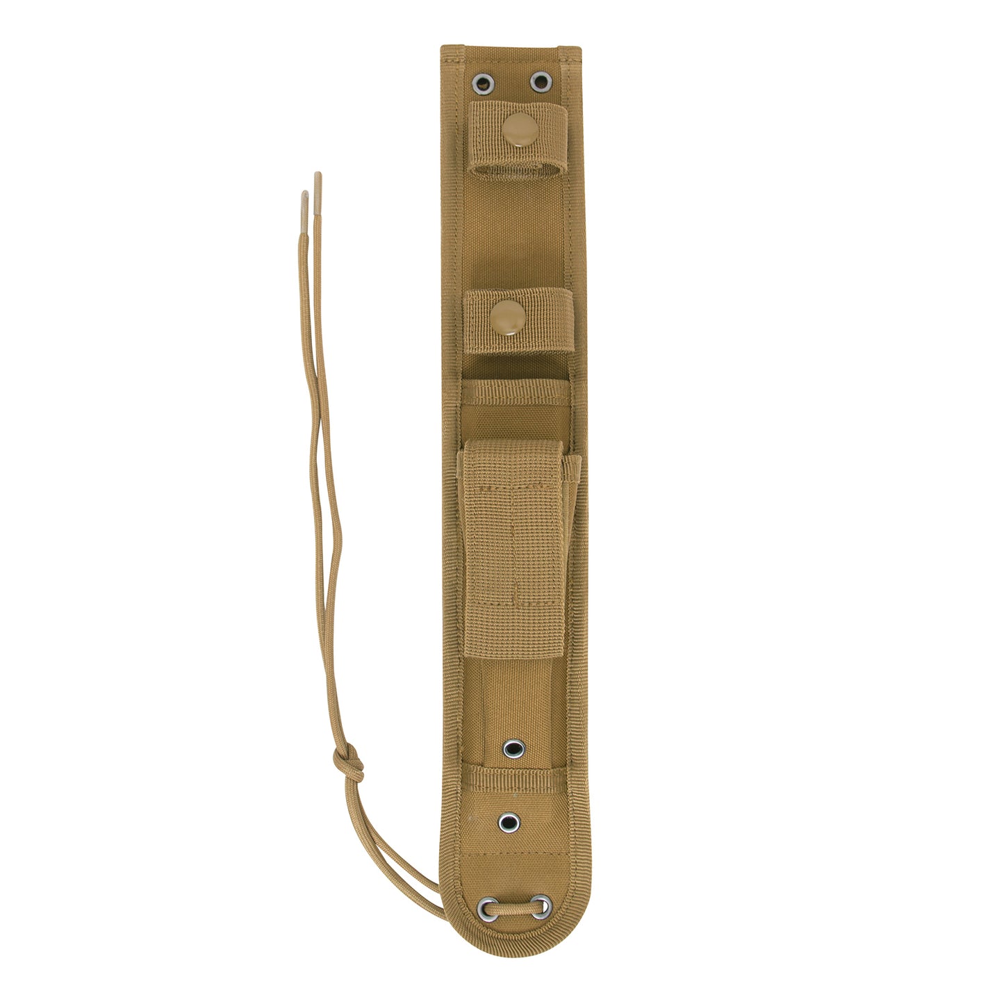 The MOLLE Knife Sheath is a lightweight and durable way to safely secure your blade while working, hiking, or hunting. The sheath features two webbing straps with snap closures that secure the knife inside of the seven-inch hard blade insert. www.moralepatches.com.au