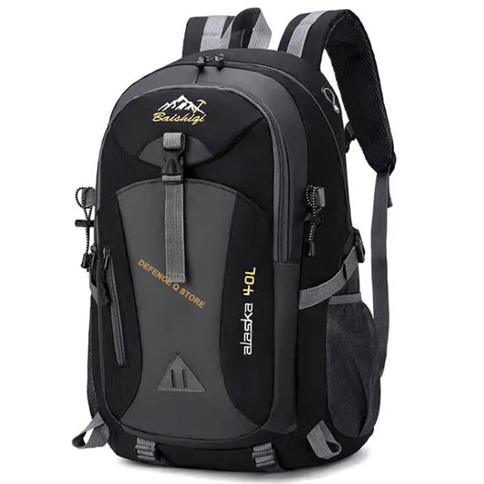 Experience the ultimate convenience and versatility with the Alaska Model 40LT Backpack in Black. Boasting a spacious 40LT capacity, this backpack has a dedicated compartment for your laptop or tablet, while still leaving plenty of room for all your other essential gear. www.moralepatches.com.au