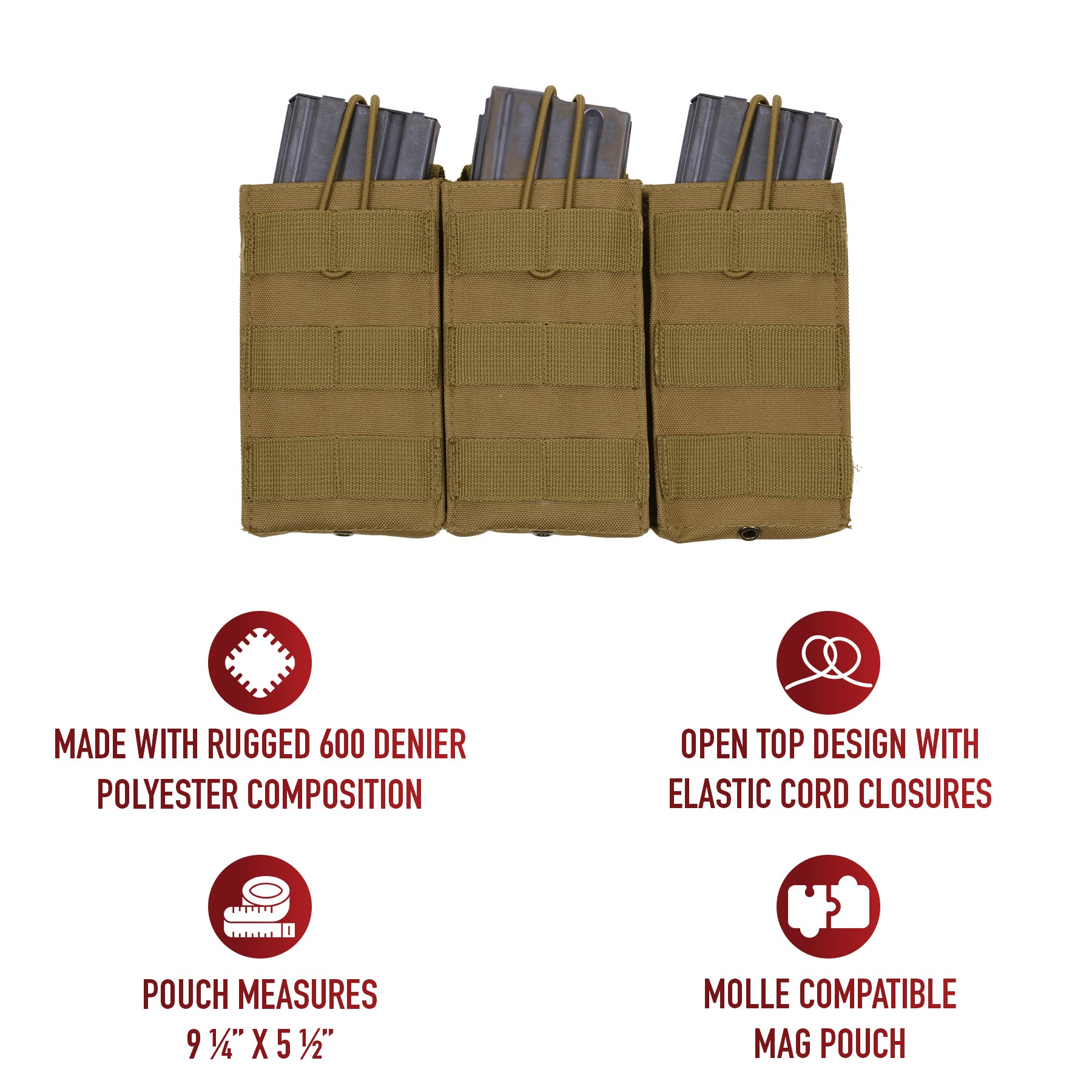 Whether you're on duty or engaged in recreational activities like airsoft or paintball, this triple mag pouch is an essential addition to your loadout. Versatile and dependable, it offers a secure and accessible solution for carrying your essential rifle magazines.  www.moralepatches.com.au