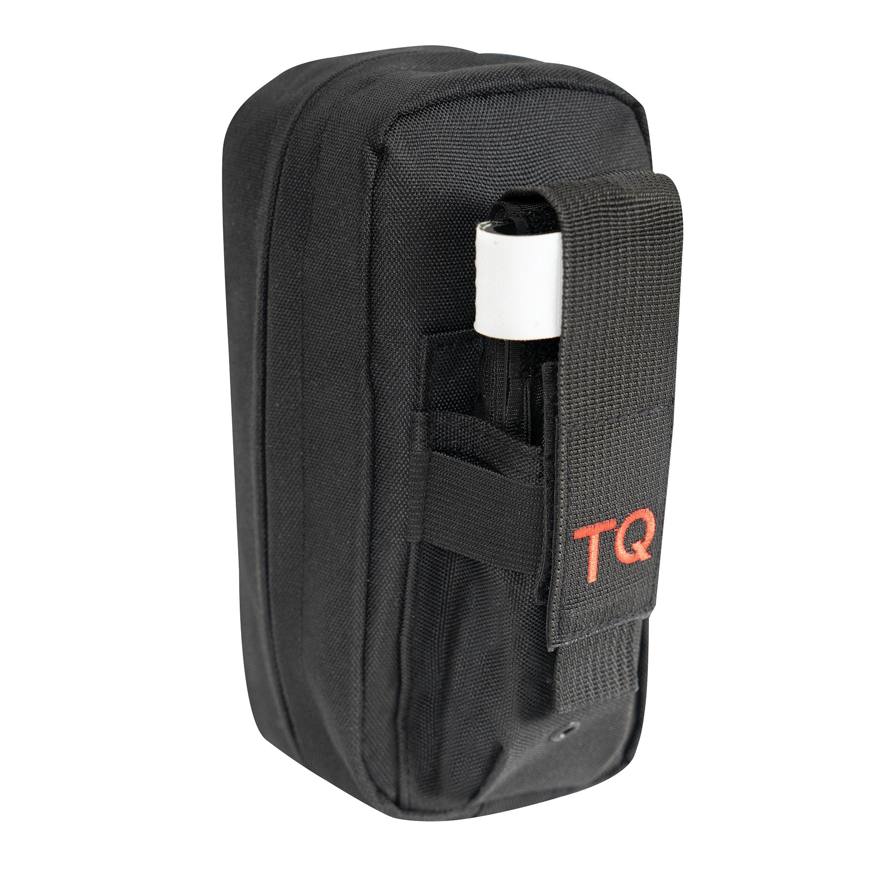 Fast Action First Aid Tourniquet Pouch is designed for rapid access to first-aid gear in situations where every second counts. The exterior pocket secures your tourniquet with a webbing flap featuring a hook and loop closure and elasticized polyester for a secure fit. The fast action pull tab allows easy one-handed access for self-use. www.moralepatches.com.au