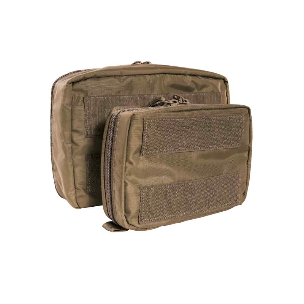 Organize your medical essentials with the Tasmanian Tiger Medic Pouch Set VL in Coyote Brown. This versatile two-piece system features transparent construction for quick identification of contents, paired with robust hook-and-loop attachment for seamless modular integration into your gear setup. www.moralepatches.com.au