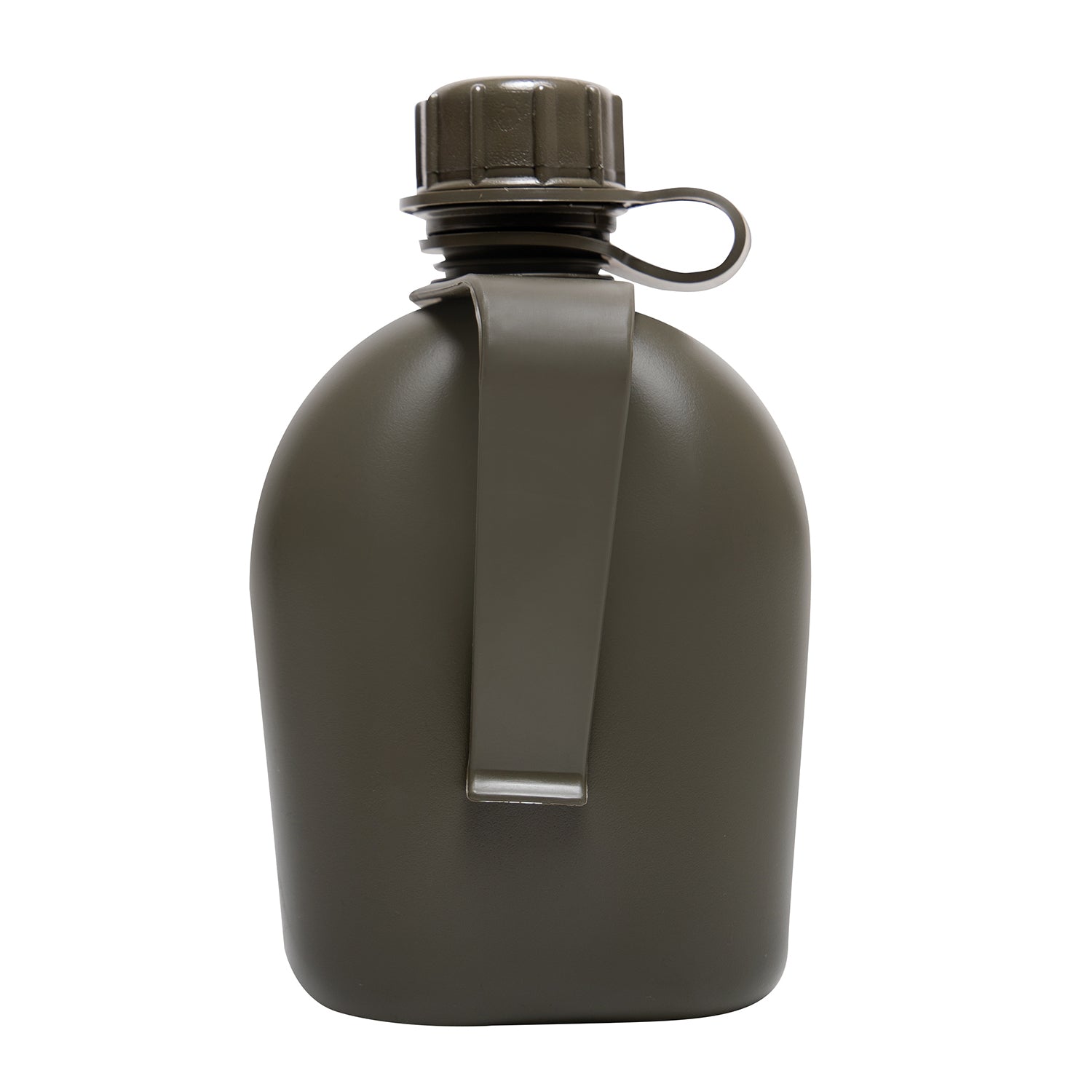 Genuine GI Canteen With Clip is made of a high-density polyethylene plastic that is BPA Free, with a rigid, single wall construction. The military canteen features a screw cap and clip and will fit into any our G.I Style Canteen Covers. U.S. Made, NSN# 8465-00-889-3744 MIL SPEC: MIL-C-43103 www.moralepatches.com.au