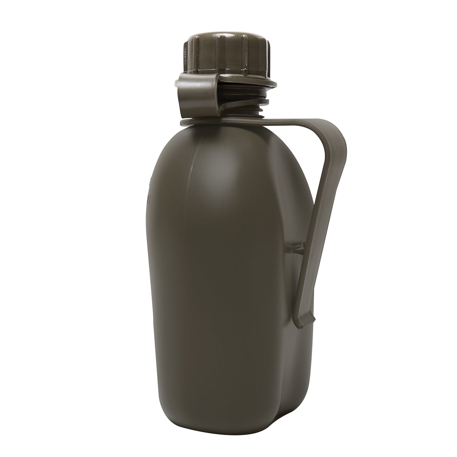 Genuine GI Canteen With Clip is made of a high-density polyethylene plastic that is BPA Free, with a rigid, single wall construction. The military canteen features a screw cap and clip and will fit into any our G.I Style Canteen Covers. U.S. Made, NSN# 8465-00-889-3744 MIL SPEC: MIL-C-43103 www.moralepatches.com.au