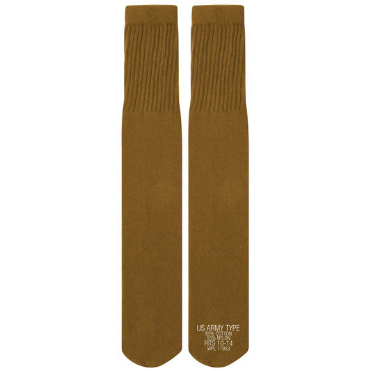 Tube Socks are designed for optimal comfort and durability, perfect for pairing with combat boots or shoes. These over-the-calf socks provide complete support for your calves and feet, measuring 18.5 inches in length to ensure a snug fit that forms to your foot. Made from a breathable cotton-nylon blend, these socks keep your feet dry and comfortable throughout the day. www.moralepatches.com.au