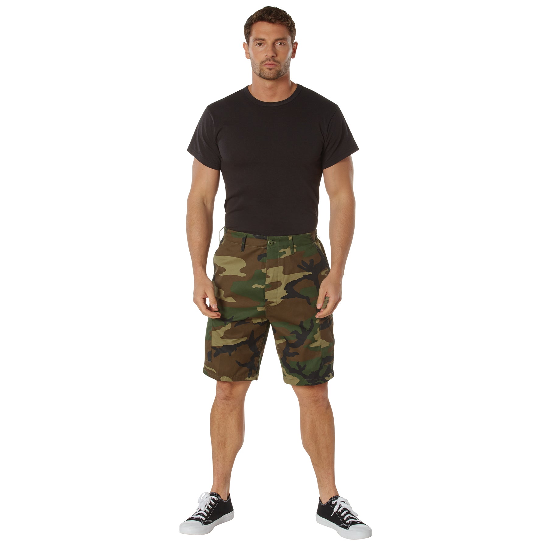 Rothco’s Tactical BDU Shorts are just what you need for the trail, range, and casual style. The cargo shorts provide with 6 pockets for plenty of EDC (Everyday Carry) storage options; two front slash pockets and two rear button down pockets, plus two large side cargo pockets. www.moralepatches.com.au