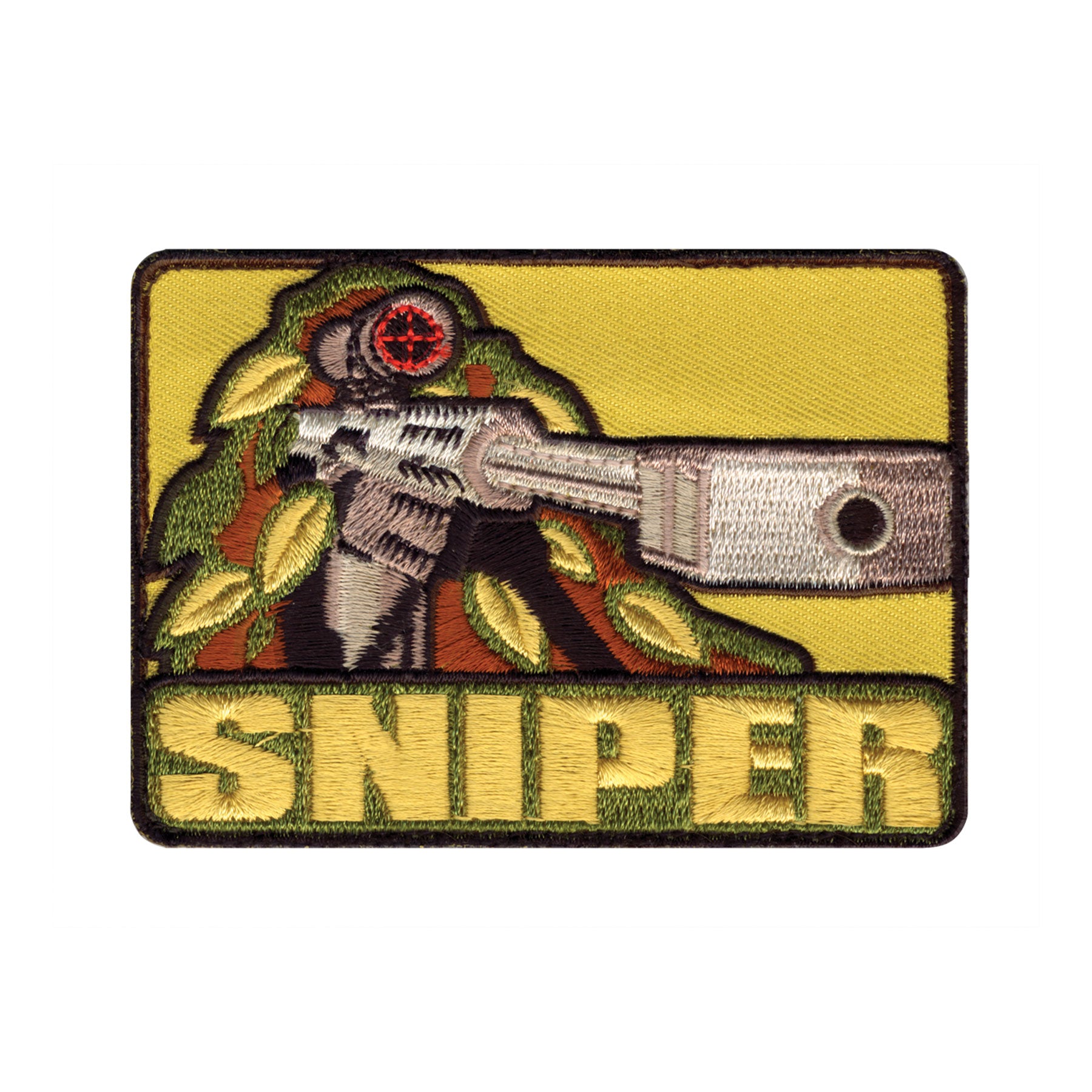 Sniper Morale Patch Velcro Backed, measuring 9x5.5cm, is a striking and durable addition to personalize your gear with style and toughness. Crafted with high-quality embroidery, this patch features a versatile pattern that blends seamlessly with various tactical and outdoor equipment. www.moralepatches.com.au