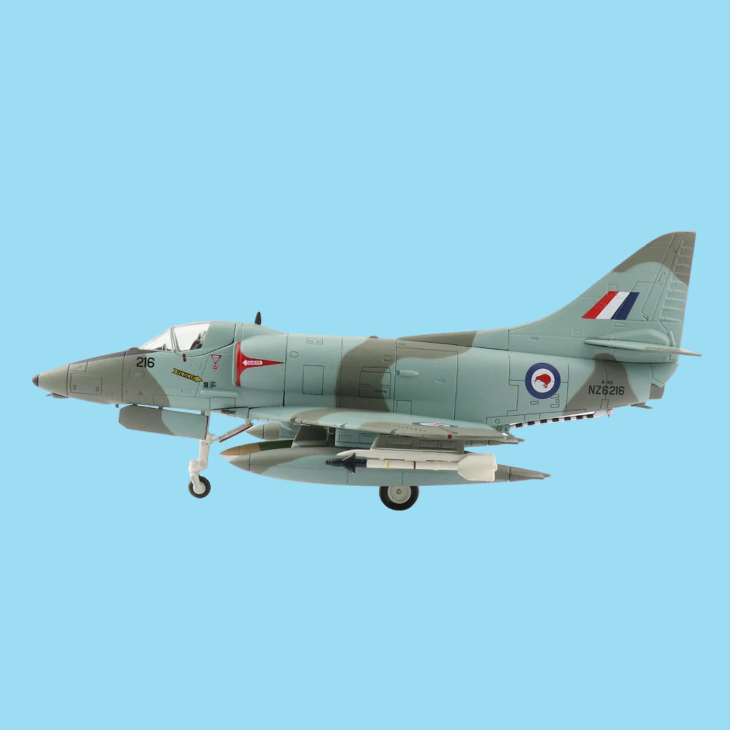 Preserve New Zealand's Cold War aviation heritage with this exceptional 1/72 scale Douglas A-4G Skyhawk from Hobby Master, capturing aircraft NZ 6216 as it appeared in July 1984 with the RNZAF. www.moralepatches.com.au