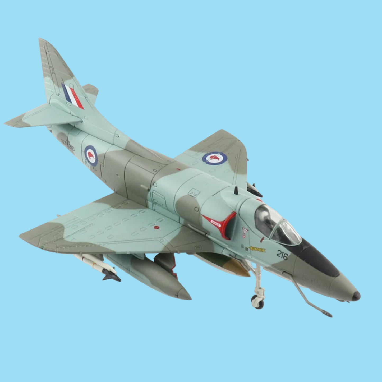 Preserve New Zealand's Cold War aviation heritage with this exceptional 1/72 scale Douglas A-4G Skyhawk from Hobby Master, capturing aircraft NZ 6216 as it appeared in July 1984 with the RNZAF. www.moralepatches.com.au