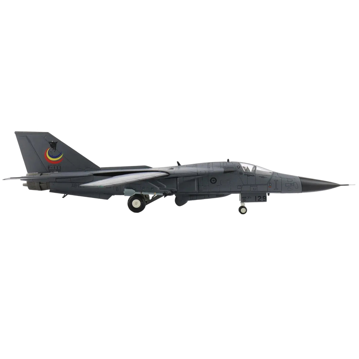 Celebrate the remarkable legacy of Australia's legendary "Pig" with this beautifully detailed Hobby Master 1/72 F-111C Aardvark "Farewell Scheme". Finished as A8-129 of No.1 Squadron, Royal Australian Air Force, this special edition commemorates the retirement of the F-111 fleet in December 2010, marking the end of nearly four decades of distinguished RAAF service. www.moralepatches.com.au