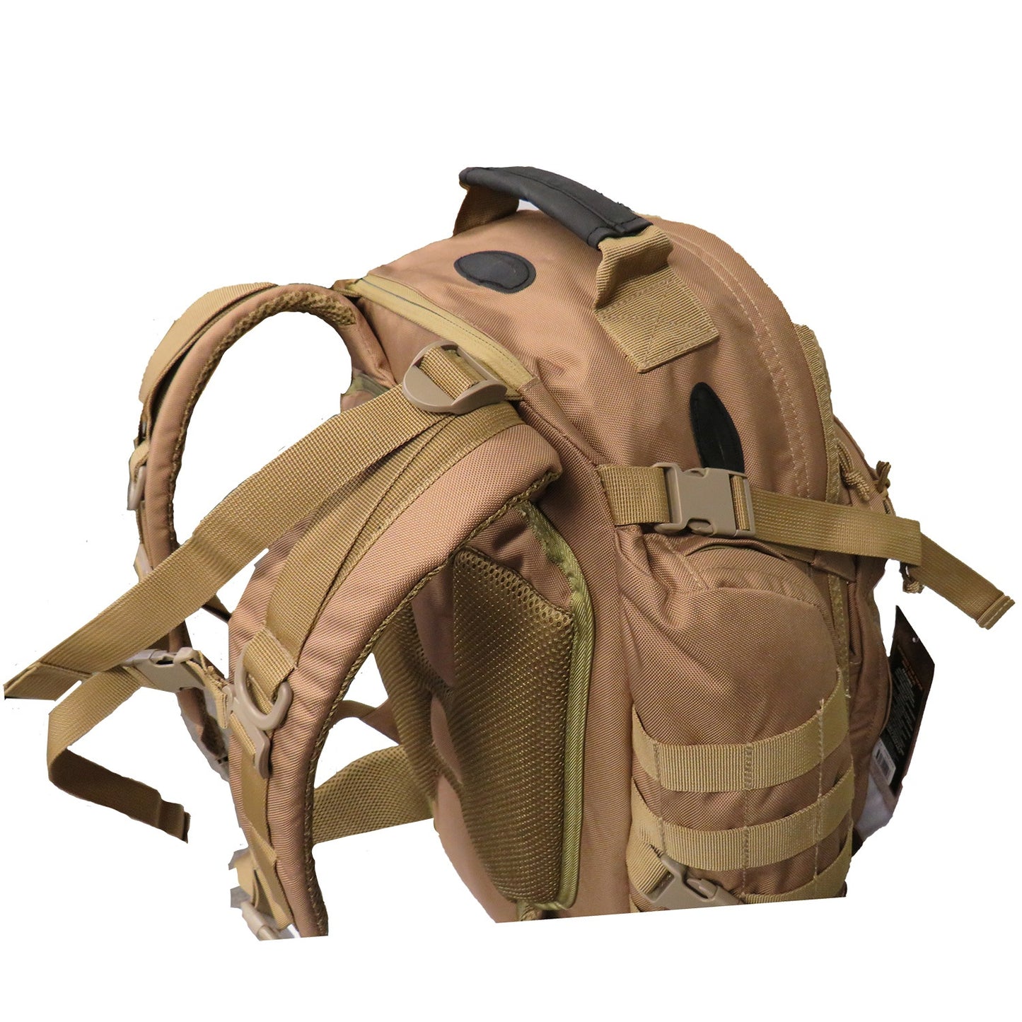 The Tactical 45LT Patrol Pack is designed for 2-3 day missions, featuring two main compartments for efficient gear organization. It includes a front pocket with an internal organizer, a dedicated hydration pocket, and a protective pouch for sunglasses. www.moralepatches.com.au