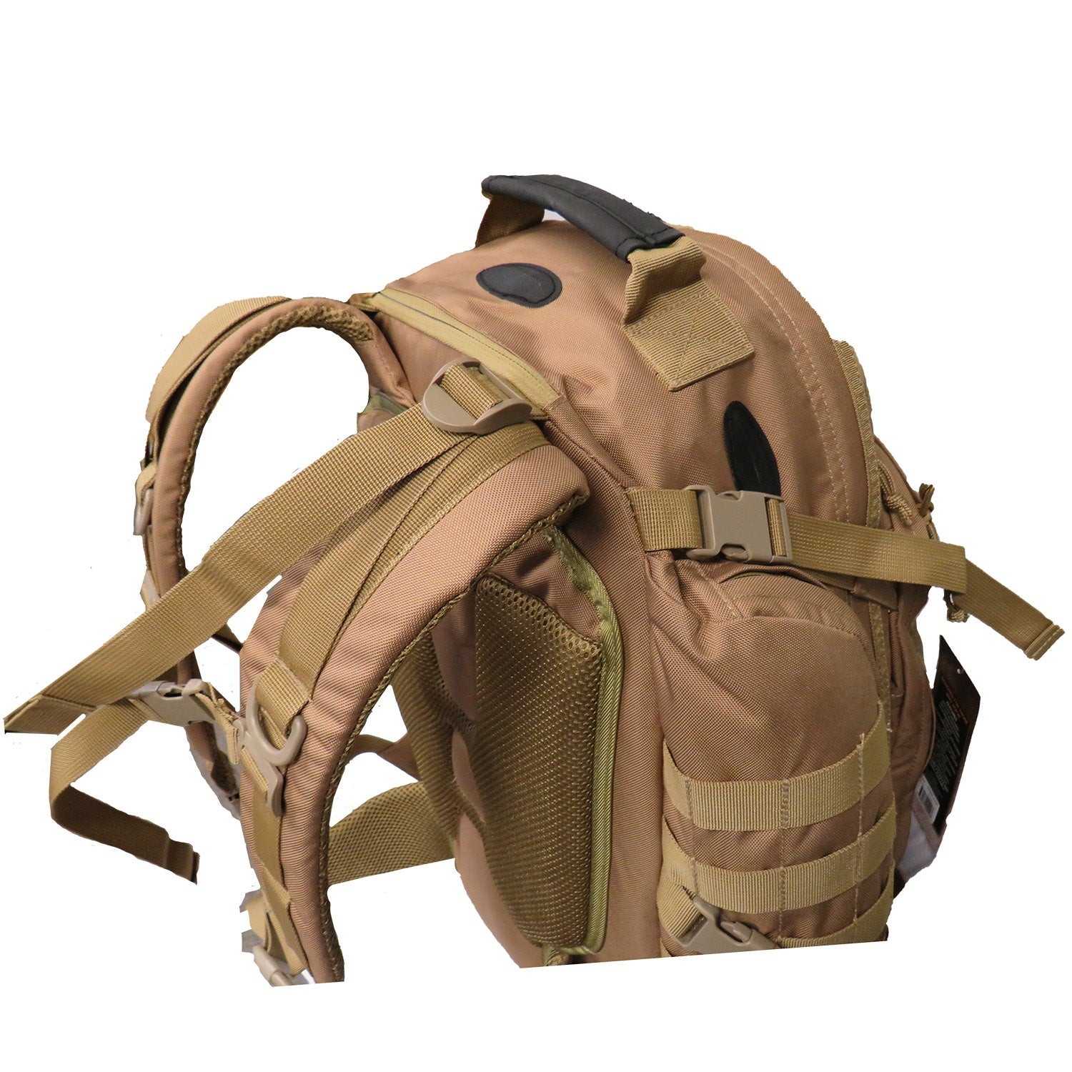 The Tactical 45LT Patrol Pack is designed for 2-3 day missions, featuring two main compartments for efficient gear organization. It includes a front pocket with an internal organizer, a dedicated hydration pocket, and a protective pouch for sunglasses. www.moralepatches.com.au