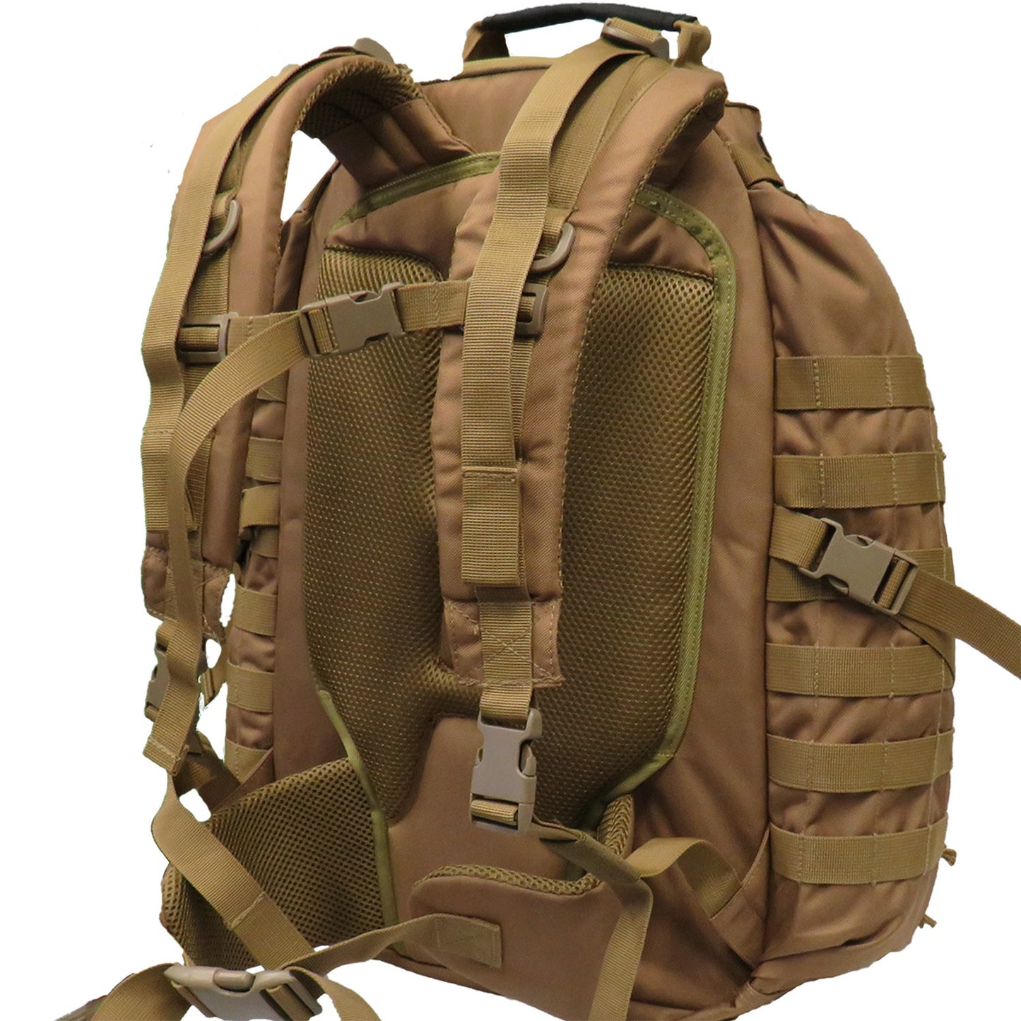 The Tactical 45LT Patrol Pack is designed for 2-3 day missions, featuring two main compartments for efficient gear organization. It includes a front pocket with an internal organizer, a dedicated hydration pocket, and a protective pouch for sunglasses. www.moralepatches.com.au