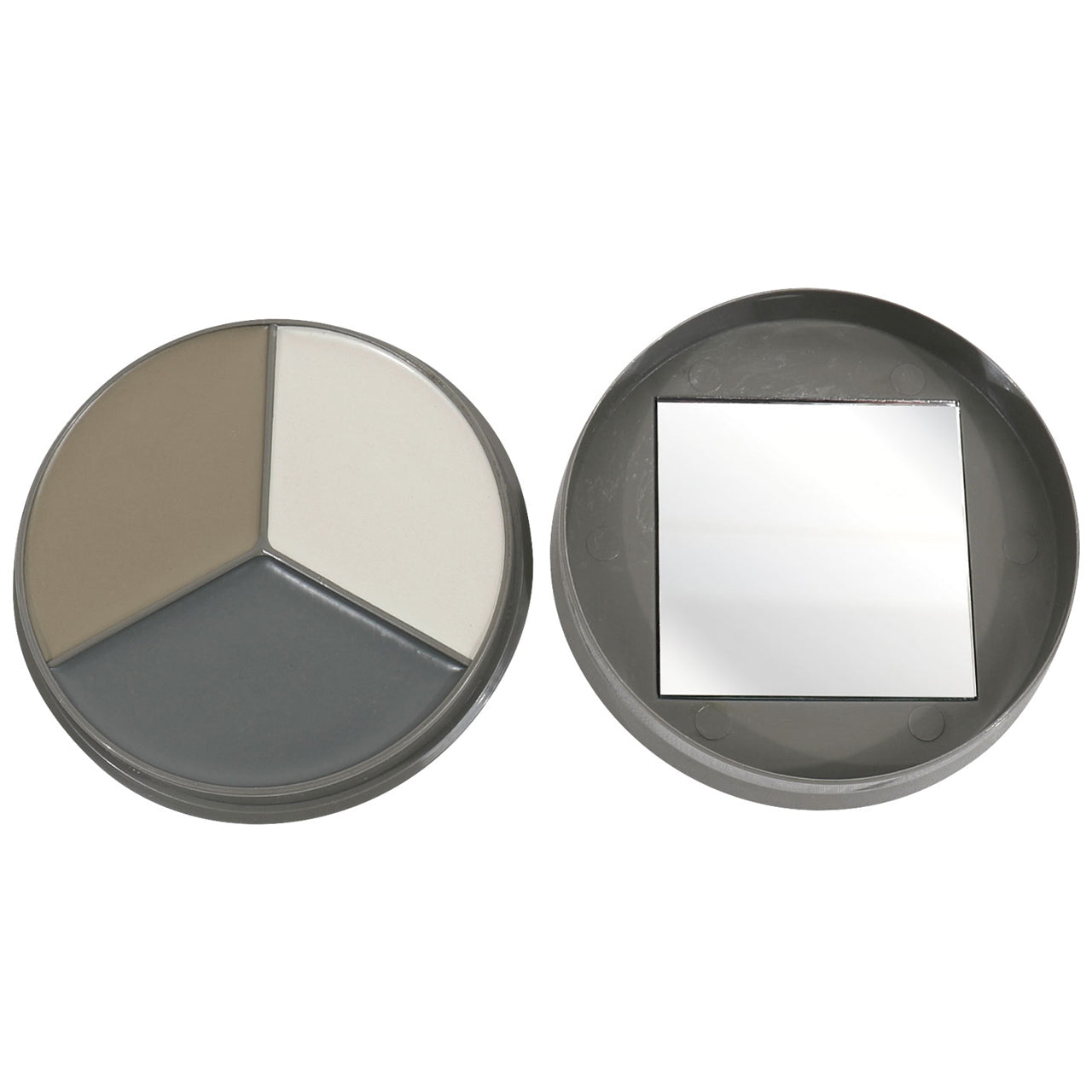 3 color camo face paint pulls essential colors from the ACU camo uniform for an ideal match. The camo face paint features Desert Sand, Urban Grey, and Foliage Green in an easy-to-use compact. www.moralepatches.com.au