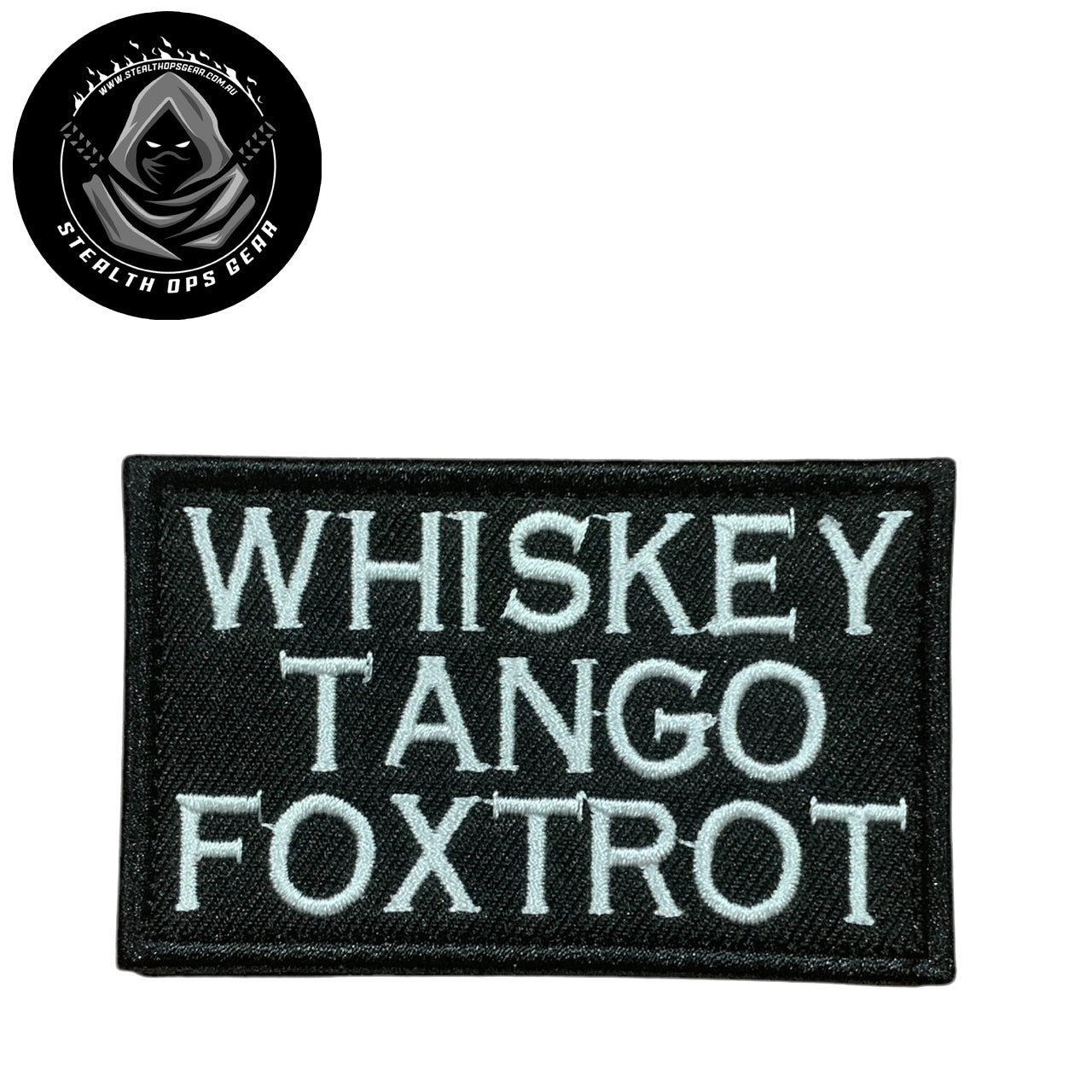 Unleash your creative side with the Whiskey Tango Foxtrot Embroidery Patch Hook &amp; Loop. Measuring 8x5cm, this patch features a stunningly embroidered design and a secure hook &amp; loop backing. A must-have for collectors looking for high-quality additions to their collection. www.moralepatches.com.au