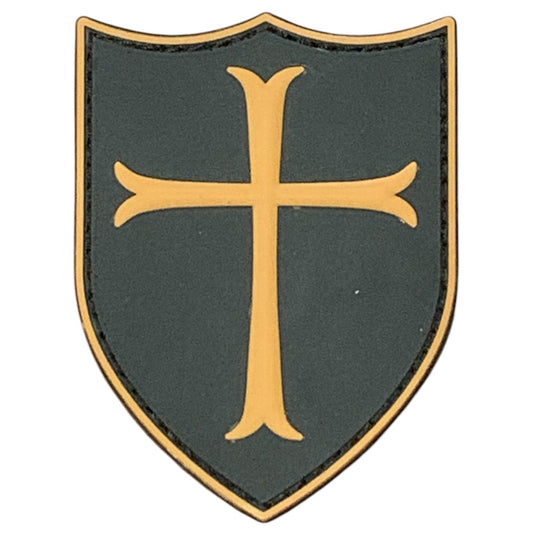 Transform your field gear, jackets, shirts, pants, jeans, hats, and patch boards with the powerful Knights Templar Crusaders Cross PVC Patch. Measuring 8x6cm and equipped with Velcro backing, this badge is the perfect symbol of devotion and strength. Embrace the power and join the crusade today! www.moralepatches.com.au yellow
