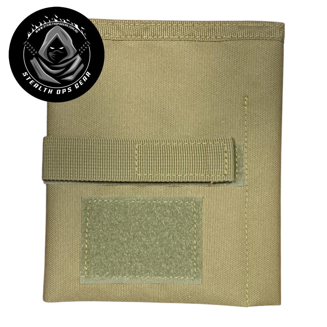 Designed on the Gold Coast, Australia this Khaki notebook cover is a must for your field administration needs. This can hold a notebook and viewee twoee plus 4 pens or pencils. Also to finish off the outer layer we have added a strap and velcro loop in khaki to help give this notebook the perfect feel. www.moralepatches.com.au