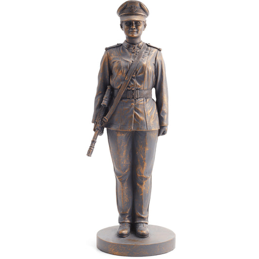 Miniature ADFA Female Army Officer is the perfect present for graduates, serving members or veterans. A reflection of service for all members of the Australian Army. Whether starting, changing or ending a career in the Australian Army this cold cast bronze figurine is the ideal gift, award or collectable.  www.moralepatches.com.au