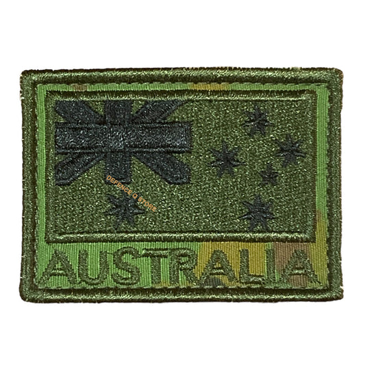 Enhance your outfit with the AMC Subdued ANF Green Embroidery Velcro Backed Patch. Measuring 5cm X 7cm, it adds a charming touch to your jacket, pack, or cap. Display your patriotic spirit in a stylish and compelling manner! www.moralepatches.com.au
