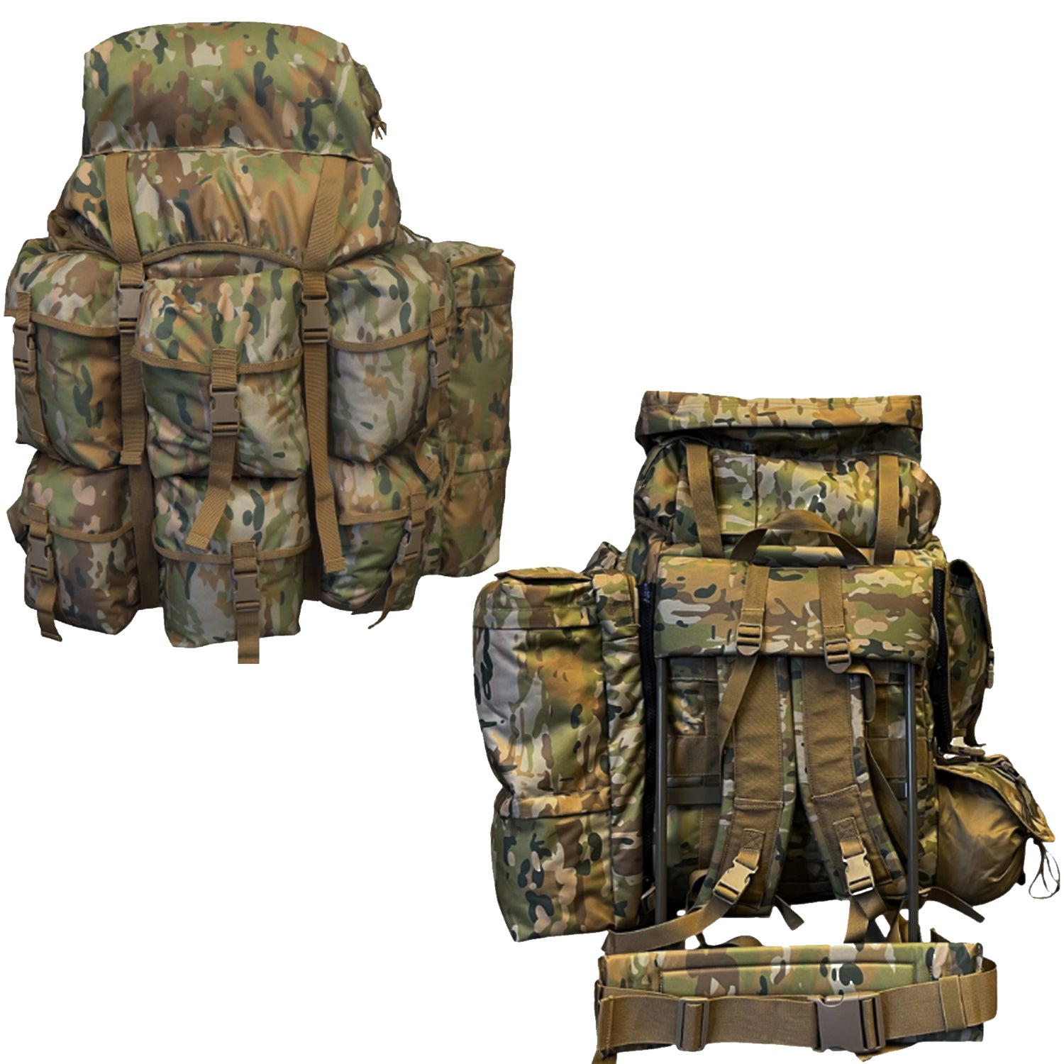 The AMCU Tactical Field Alice Pack XL delivers serious carrying capacity with thoughtful design details that matter in the field. Engineered from rugged 900D fabric with reinforced webbing and nylon buckles, this pack handles demanding conditions without compromise. www.moralepatches.com.au
