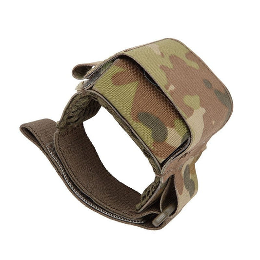 To keep the device secure and comfortably attached to the wrist, providing ease of access to all buttons. Whilst keeping it concealed and hidden from reflective sunlight with the full cover. www.moralepatches.com.au
