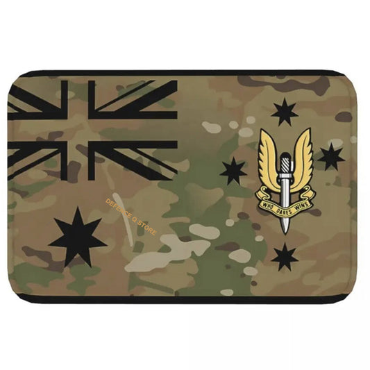Introducing the AMCU SASR Door Mat - a versatile addition to any home! This durable mat can be used in the kitchen, bathroom, or as a welcome mat inside. With its non-slip design and 60x40cm size, it's perfect for keeping your floors clean and safe. Don't miss out on this practical and stylish mat! www.moralepatches.com.au