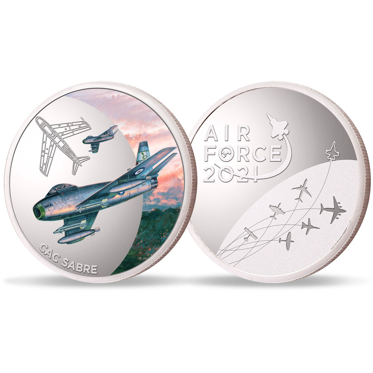 The Air Force 100 Limited Edition Medallion - CAC Sabre is a stunning piece that commemorates the Air Force Centenary. With only 500 releases worldwide, this limited edition medallion is a must-have for aviation enthusiasts and collectors alike. www.moralepatches.com.au