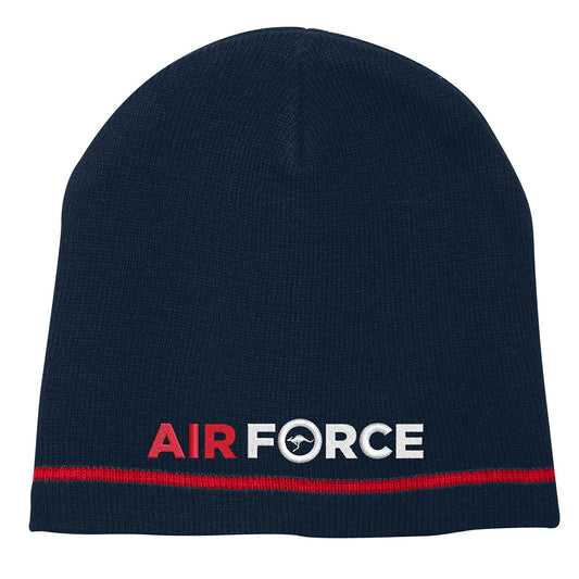 This classic Air Force Beanie is a must-have, with its bold, embroidered crest and acrylic fabric. Perfect for showing your Air Force pride, while keeping your head warm and stylish. Get this timeless design that will never go out of style! www.moralepatches.com.au